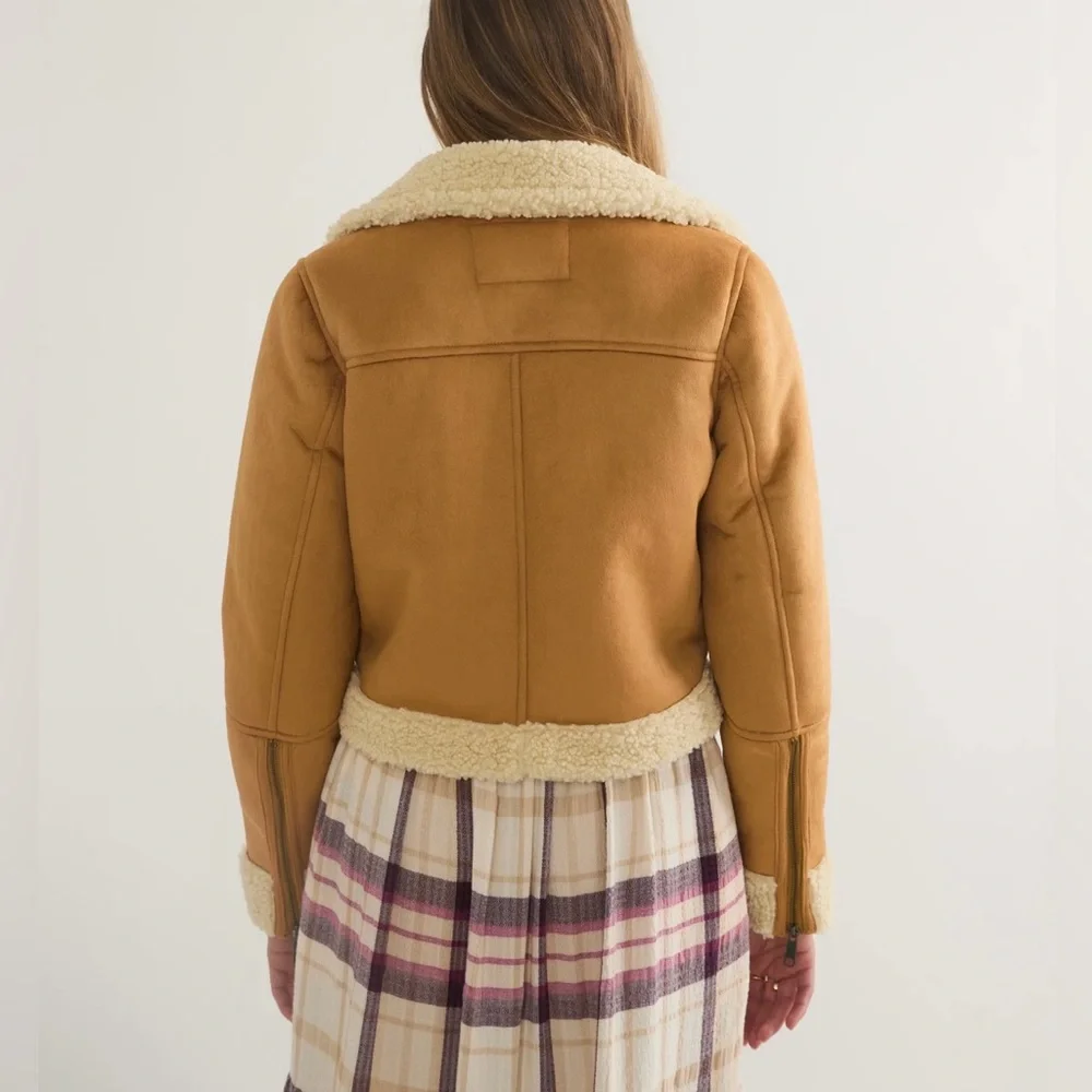 New Marine Layer Sherpa Moto Jacket size Large - Picture 4 of 16